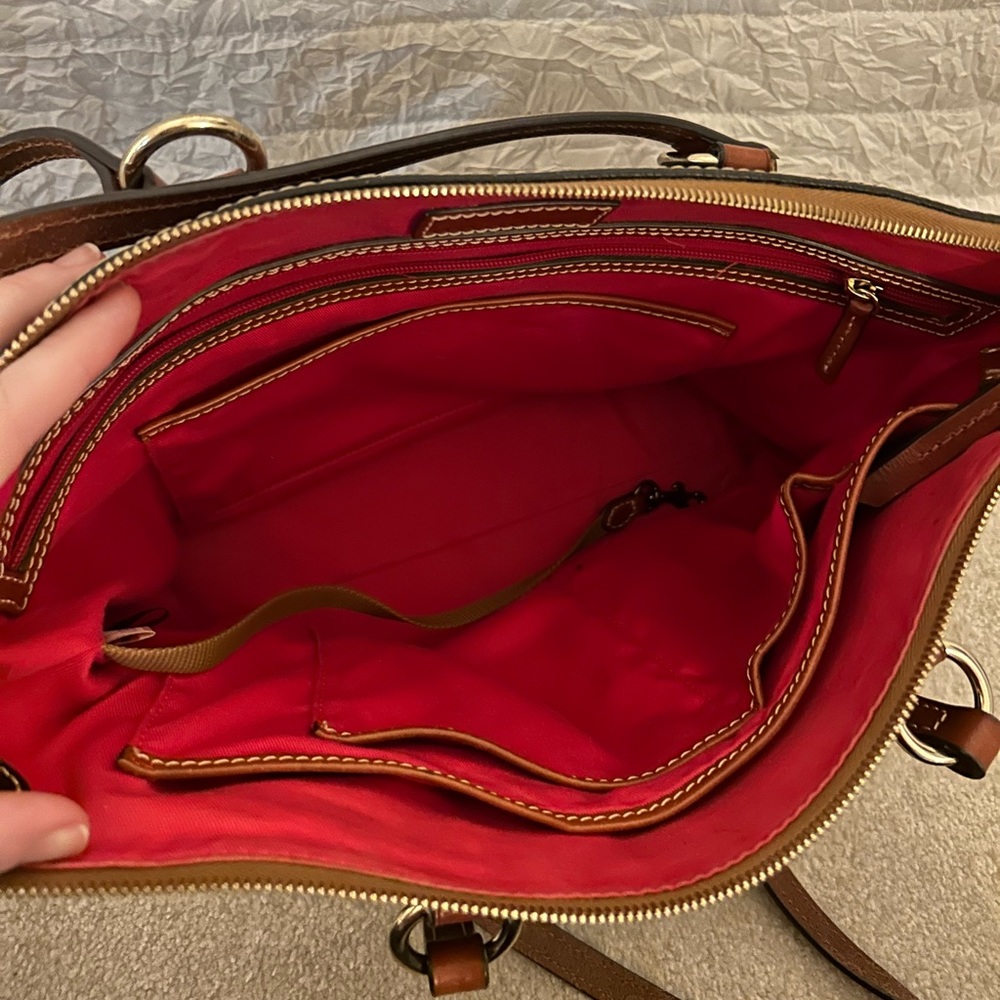 Dooney & Bourke Black Tote with Classic Leather Accents - Picture 3 of 4